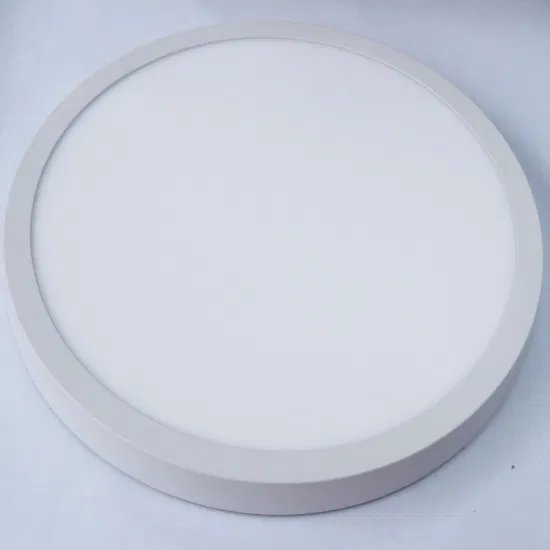 Plafoniera da soffitto a pannello LED sottile a forma rotonda con montaggio a superficie rotonda da 18 W